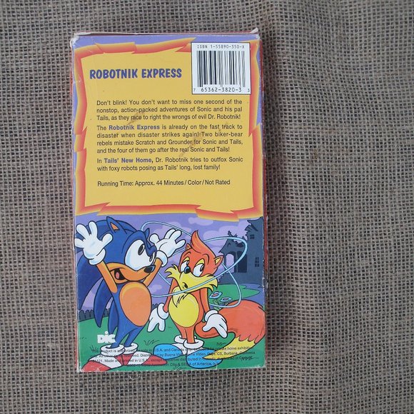 Sonic the Hedgehog Robotnik Express VHS anime tape - Picture 2 of 16